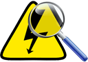 panneau triangulaire attention lectricite